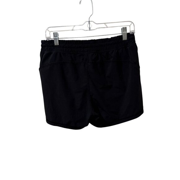 Athleta Womens Elastic Waist Black Running Shorts Size M - Picture 3 of 5